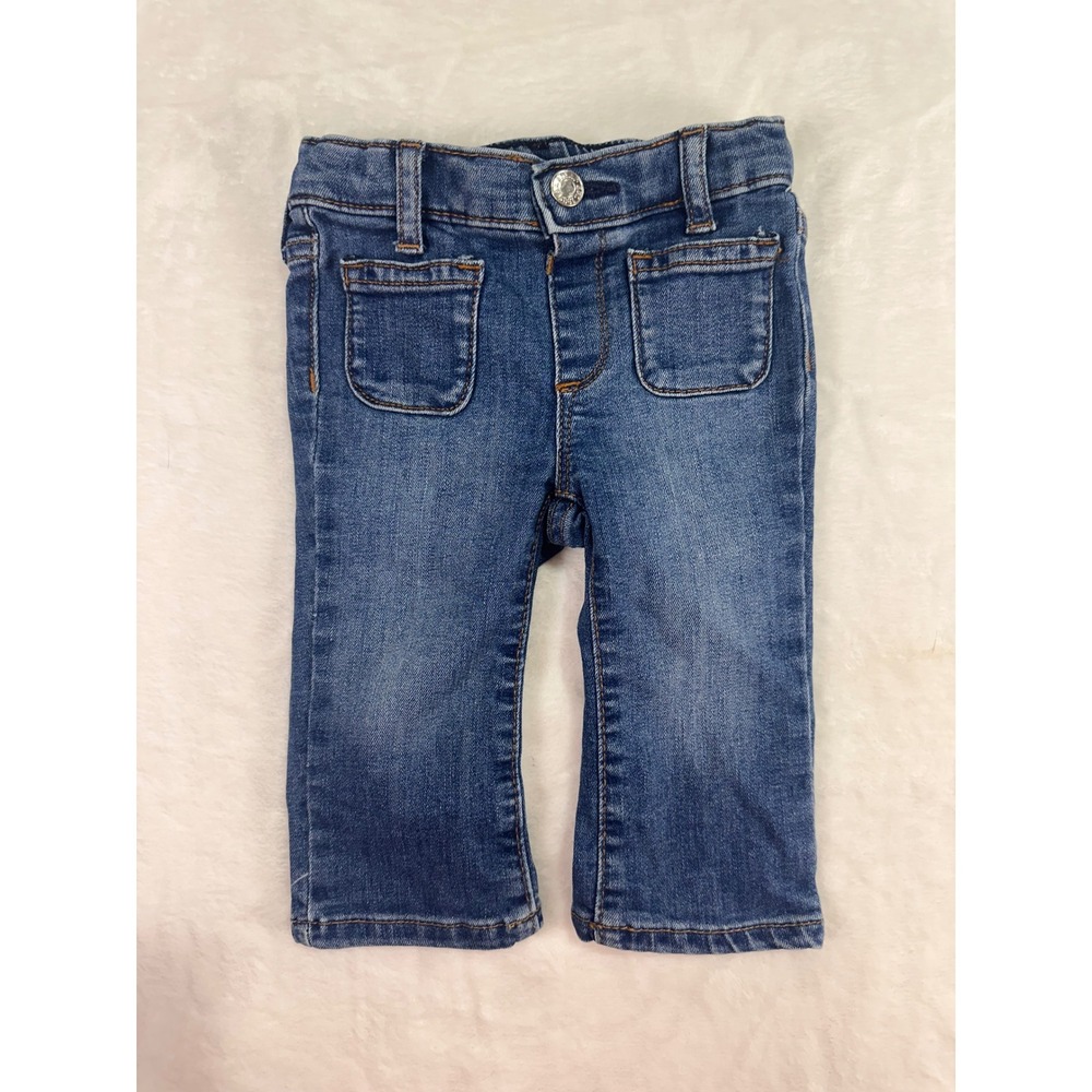 Gap 70s‎ Flare Jeans 12-18 Months Blue Denim Retro Baby Girls